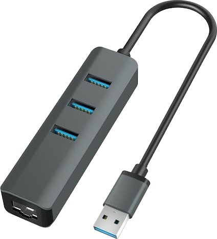 Vakoss TC-4502X Dokkingstasjon USB-A RJ45 5 Gbps Grå