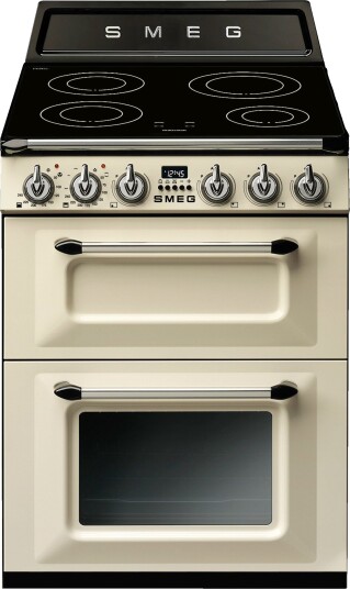 Smeg Victoria TR62IP2 Induksjonskomfyr med 4 soner, 61L, Creme, Energiforbruk A