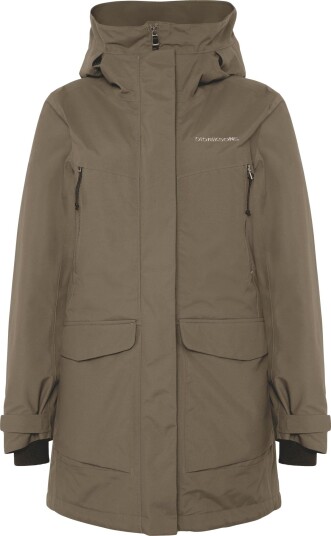 Didriksons Felia Parkas Dame Mocha Brown 50(5XL)