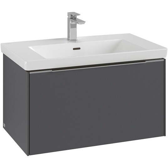 Villeroy & Boch  Subway 3.0 Servantskap m/1 skuff 772x429x478 mm Grafitt Matt