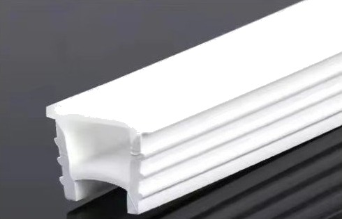 Silikonprofil 13x11 til innfelling Pr. meter hullmål 10x10mm passer til 5 8mm bred LED strip
