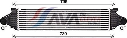 AVA COOLING SYSTEMS VO4297 Intercooler