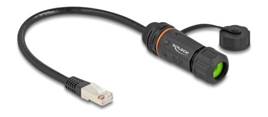 Delock Kabel Rj45 Plugg Til Rj45 Kontakt Cat.6A For Installasjon Med M20 Gjenger Og Hus Ip68 Støv- Og Vanntett 25 Cm Delock Kabel Rj45 Plugg Til Rj45 Kontakt Cat.6A For Installasjon Med M20 Gjenger Og Hus Ip68 Støv- Og Vanntett 25 Cm