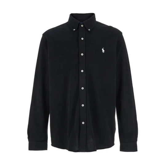 Polo Ralph Lauren Featherweight Mesh Shirt - Black - L