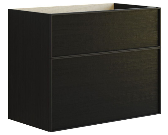 Dansani Inzo Alu-ramme Svart Underskap 2 Skuff eik / 80cm