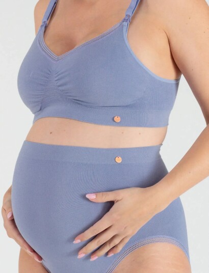 Cache Coeur Maternity Panties Organic - Purple - S Cache Coeur Maternity Panties Organic - Purple - S