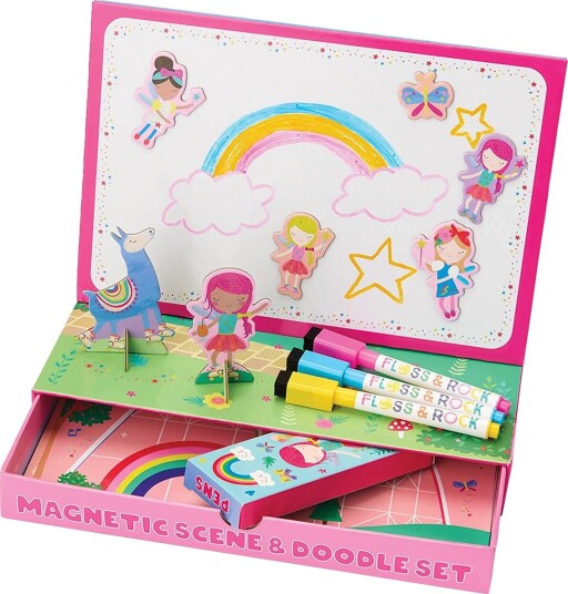 Floss & Rock Magnetic Scene & Doodle Set - Rainbow Fairy - RAINBOW - 30X23X4