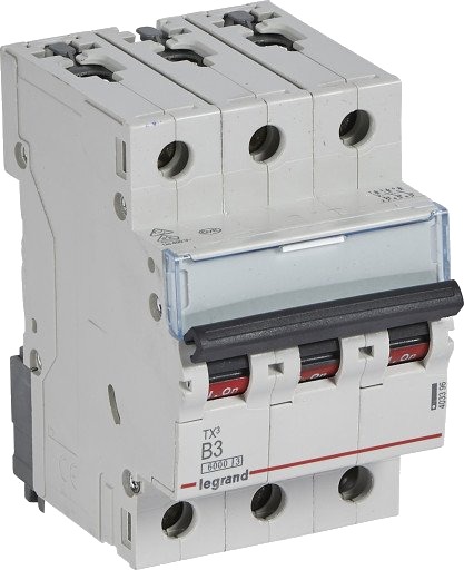 Legrand TX³ MCB automatsikring B3 3P 3M 6/6kA