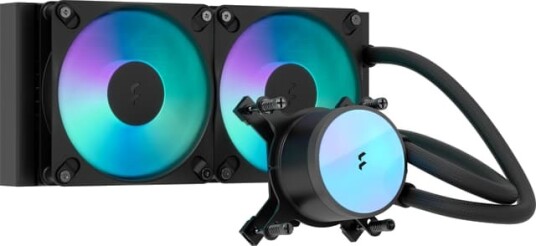 Fractal Radius RGB 240mm CPU-vannkjøler Sort
