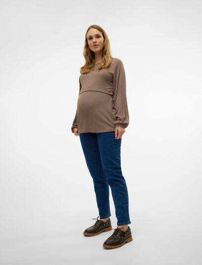 Mamalicious Mlolivia Db Regular Ankle Jeans   Blue   27 x 32