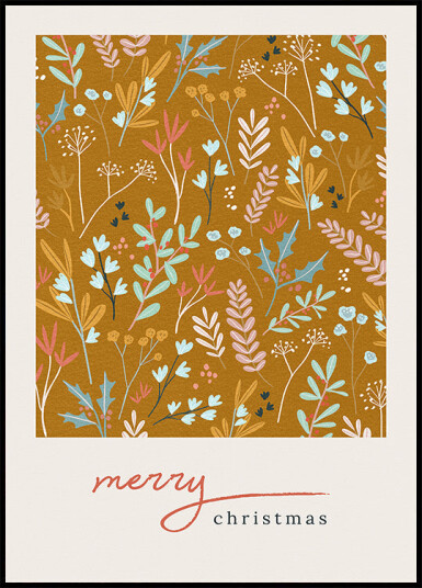 Merry Christmas Bronze Plakat Plakat / 100x150cm Merry Christmas Bronze Plakat Plakat / 100x150cm