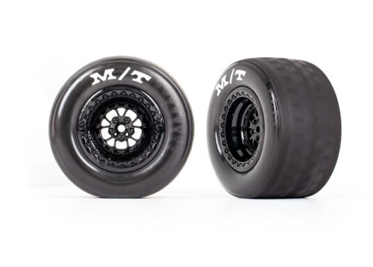 Traxxas 9475 Tires & Whels Rear Black 2 Drag Slash
