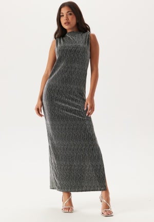 SELECTED FEMME Slfanita Twisted Ankle Dress Black Detail:silver Lurex M SELECTED FEMME Slfanita Twisted Ankle Dress Black Detail:silver Lurex M
