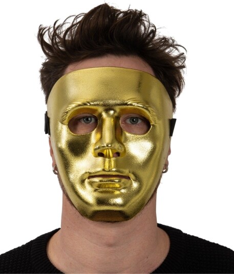 Gullfarget Karnevalsmaske Helmaske Diverse Masker 96406