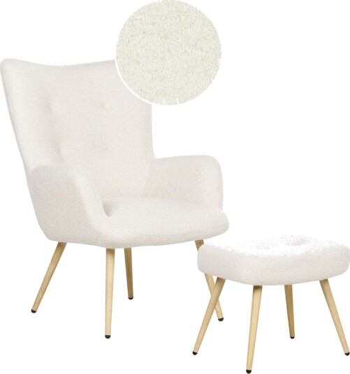 Ørelappstol Vejle - Beige, svart