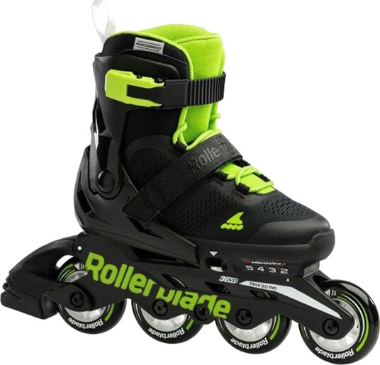 ROLLERBLADE MICROBLADE Black/Green, 36,5-40,5 ROLLERBLADE MICROBLADE Black/Green, 36,5-40,5