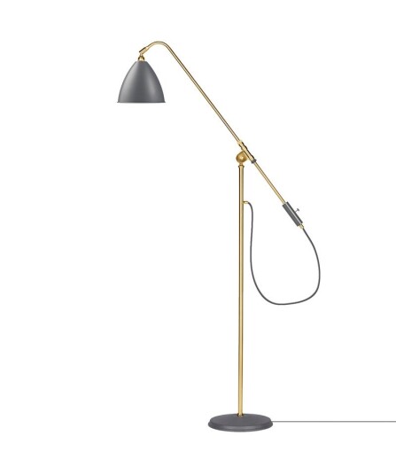 Bestlite BL4 Gulvlampe Grå & Messing Bestlite BL4 Gulvlampe Grå & Messing