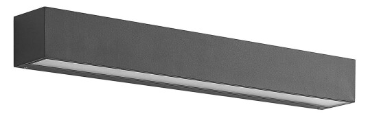 Lucande Lengo LED-vegglampe, 50 cm, grafitt, 1-lk.