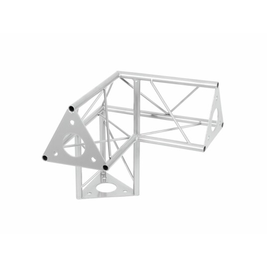 Decotruss Sal-32 Corner 3-Way / Left Sølv
