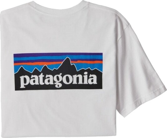 Patagonia Men's P-6 Logo Responsibili-Tee Hvit L Man Patagonia Men's P-6 Logo Responsibili-Tee Hvit L Man