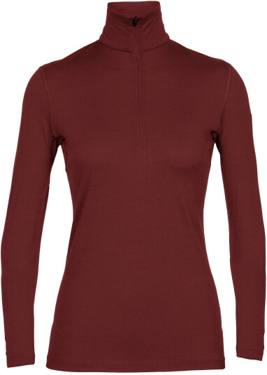 Icebreaker 200 Oasis Ls Half Zip Dame Ib/Espresso S