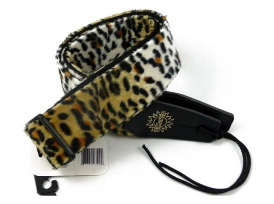 Dimarzio Dd3310ch 2" Faux Fur Guitar Strap Cheetah