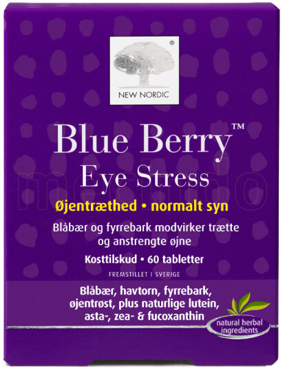 New Nordic Blue Berry Eye Stress 60 Tabletter New Nordic Blue Berry Eye Stress 60 Tabletter