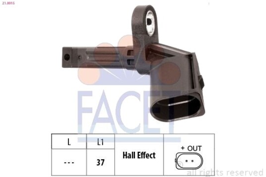 FACET 21.0015 Sensor ABS