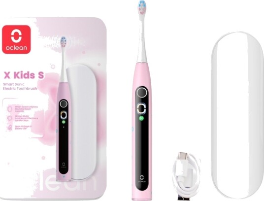 Oclean X Kids Smart Sonic Elektrisk Tannbørste Rosa Oclean X Kids Smart Sonic Elektrisk Tannbørste Rosa