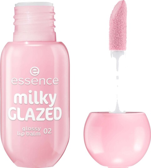essence Milky Glazed Glossy Lip Balm 02 Strawberry Whip