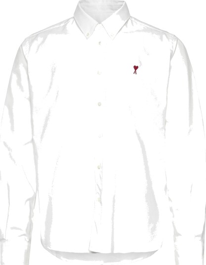AMI Oxford Shirt Classic Fit White XL