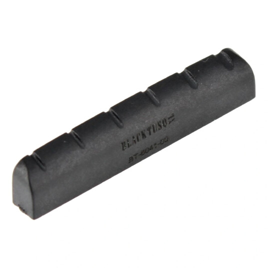 Graph Tech Pt-6041-00 Svart Tusq Xl Slotted Nut, Y-Style, Rounded, Flat Graph Tech Pt-6041-00 Svart Tusq Xl Slotted Nut, Y-Style, Rounded, Flat