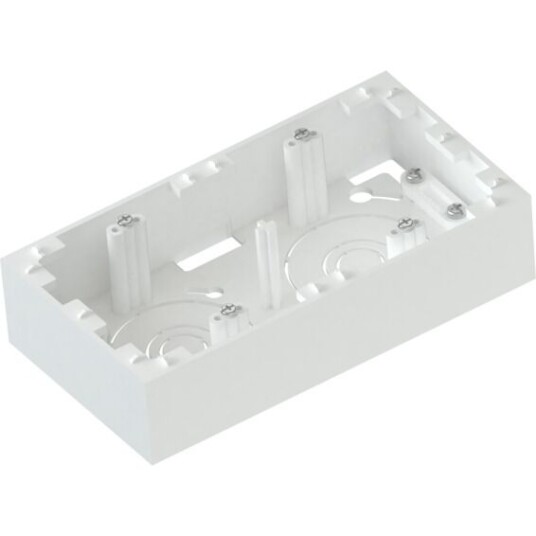 Namron Edge Kappe Dobbel Hvit 35mm
