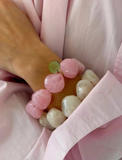 Bud to rose Vibe Resin Bracelet Pink Pink ONE SIZE Bud to rose Vibe Resin Bracelet Pink Pink ONE SIZE