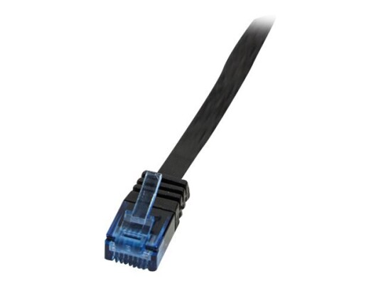 Logilink Koblingskabel Rj-45 Hann Til Rj-45 Hann 3 M Utp Cat 5E Flat Svart