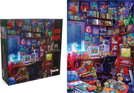 80s Game Room Pop Culture 1000 Piece Jigsaw Puzzle By Rachid Lotf 80s Game Room Pop Culture 1000 Piece Jigsaw Puzzle By Rachid Lotf