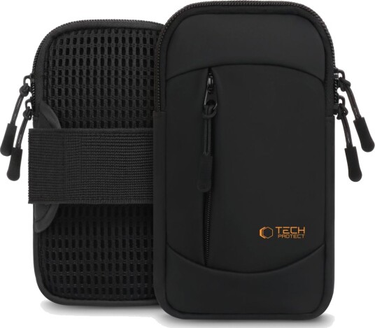 Tech-Protect Universal Løpearmbånd Sport med Justerbar Stropp Svart/Oransje Tech-Protect Universal Løpearmbånd Sport med Justerbar Stropp Svart/Oransje