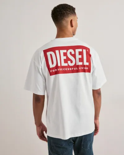 Diesel T Boxt Bisk T Shirt T skjorte med trykk Hvit Diesel T Boxt Bisk T Shirt T skjorte med trykk Hvit