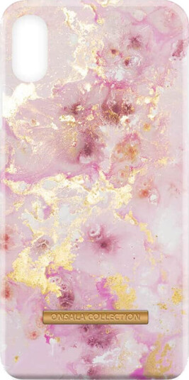 ONSALA Mobildeksel Shine RoseGold Marmor til iPhone Xs Max