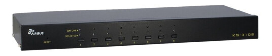 Argus Kvm Ks-3108 - Kvm-Svitsj - 8 X Kvm Port(S) - 1 Lokalbruker - Rackmonterbar