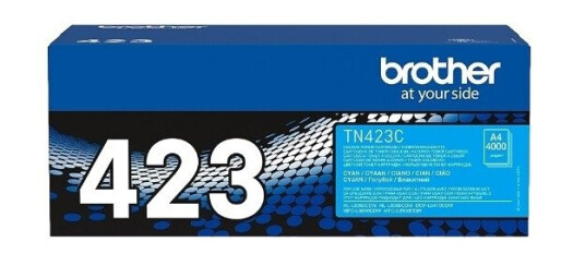 Brother TN 423 C Lasertoner - TN423C Original - Cyan 4000 sider Brother TN 423 C Lasertoner - TN423C Original - Cyan 4000 sider