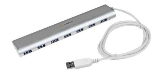 StarTech.com USB 3.0 Hub Compact 7 ports USB-hub - 7 porter - Sølv