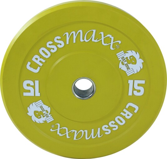 Crossmaxx Bumper Plate 15 kg Gul Crossmaxx Bumper Plate 15 kg Gul
