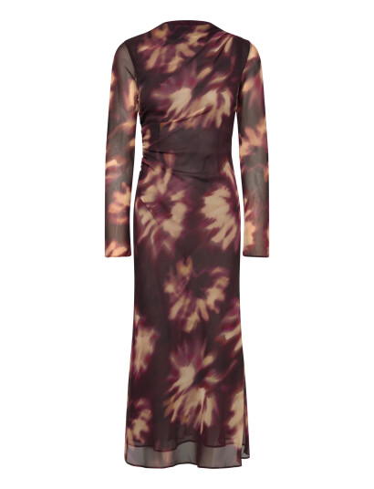 Mango Tie Dye Ruched Dress Multi/patterned S Mango Tie Dye Ruched Dress Multi/patterned S