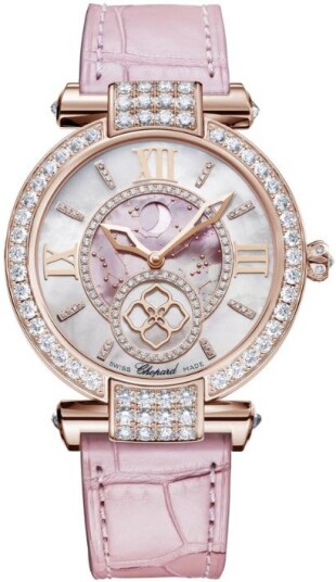 Chopard Dameklokke 384246 5001 Imperiale Rosa/Lær Ø36 mm