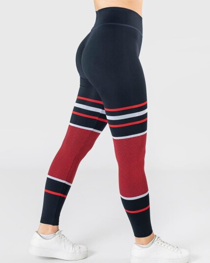 Workout Empire - Winter Wonderland Leggings - Marine - XS