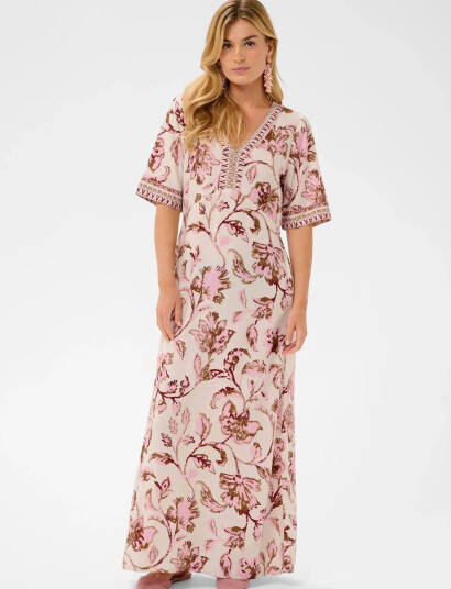 Cream Crtiah Dress   Pink   40