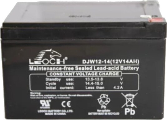 Leoch 12v 14ah CT (AGM) Batteri 151x98x95 (10-12 ÅR) Premium