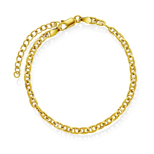 Pan jewelry Armbånd i forgylt 925 sølv 19 cm Pan jewelry Armbånd i forgylt 925 sølv 19 cm