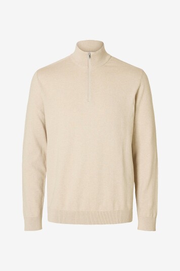Selected HOMME - Pologenser slhBerg Half Zip Cardigan - Grå Selected HOMME - Pologenser slhBerg Half Zip Cardigan - Grå